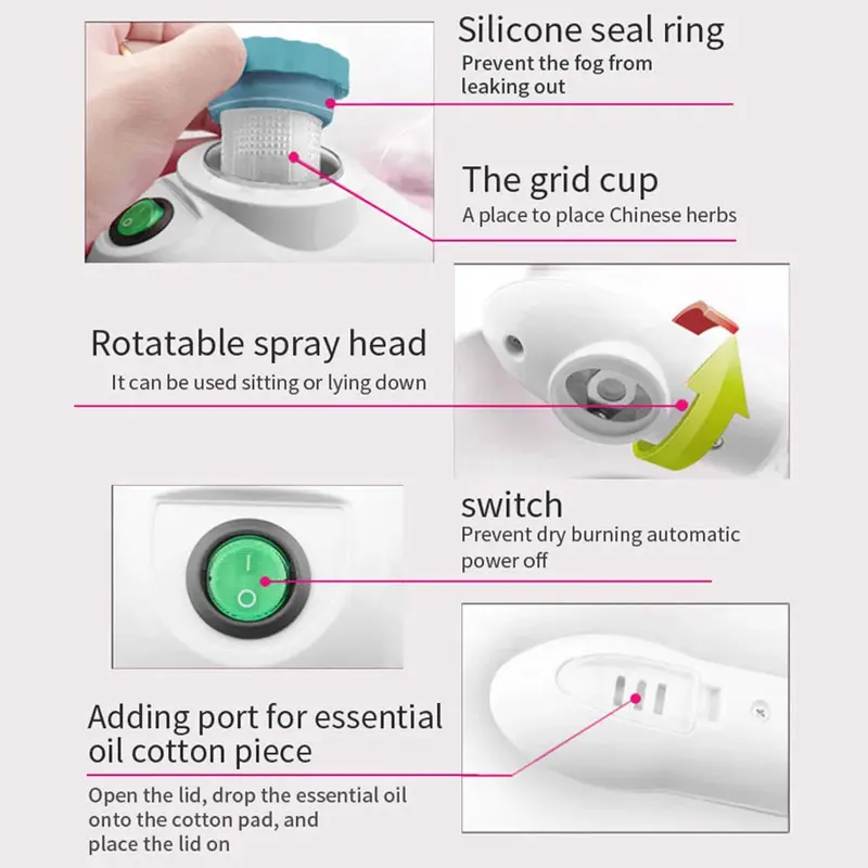 Vaporizador Facial para el hogar, Spa, cuidado de la piel, blanqueamiento, humidificador de niebla cálida para el rostro, pulverizador de limpieza profunda, dispositivo de belleza para el cuidado de la piel