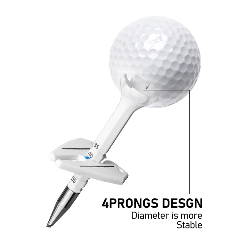 Golf Tees for Driving Practice with Metal Spikes Ground Insert Design, Single Practice Golf Tees for Tees Shots on 69HD