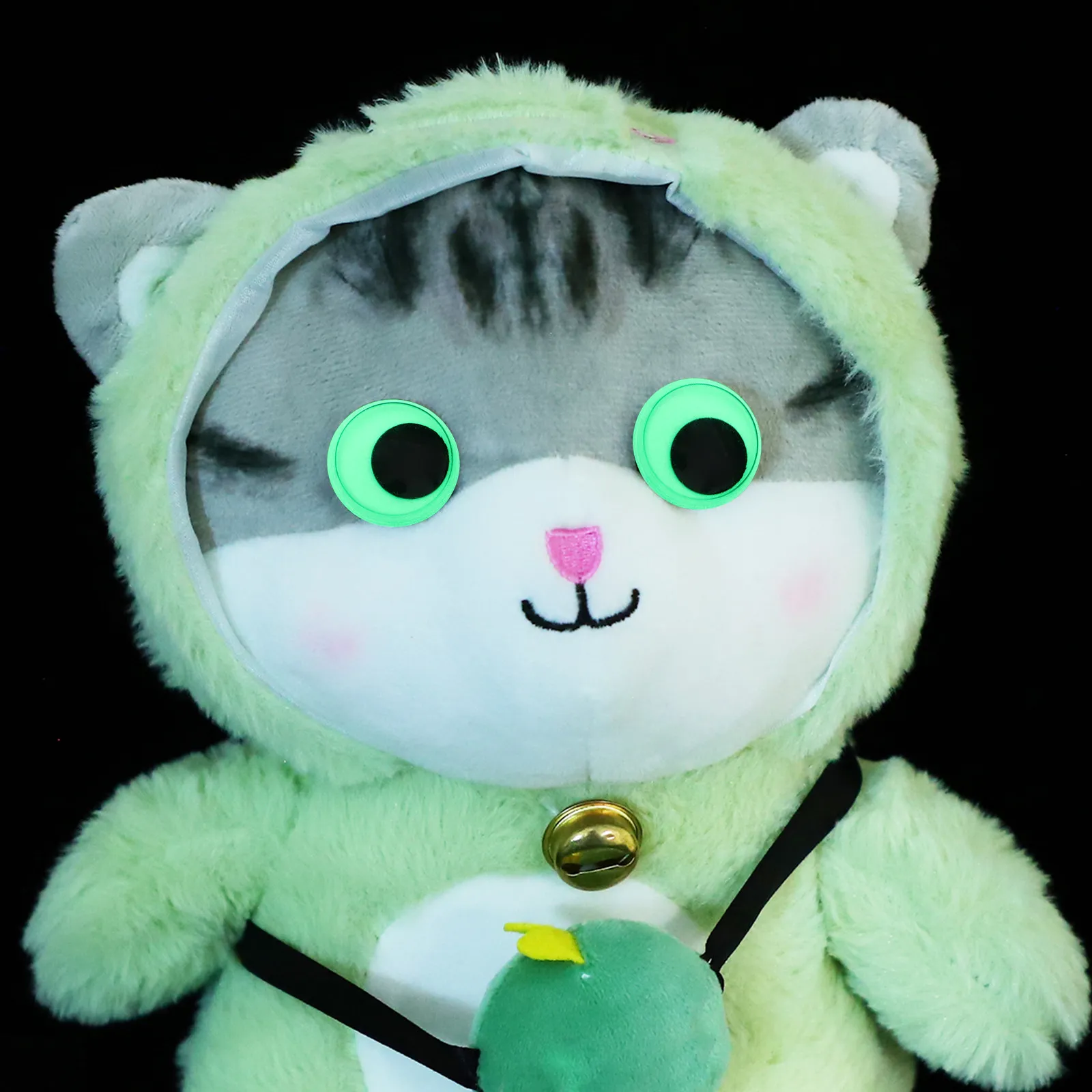 

80 шт. в 1 коробке: светящиеся реалистичные искусственные глаза для поделок, декоративные имитационные элементы, подвижные глазки, материалы для рукоделия