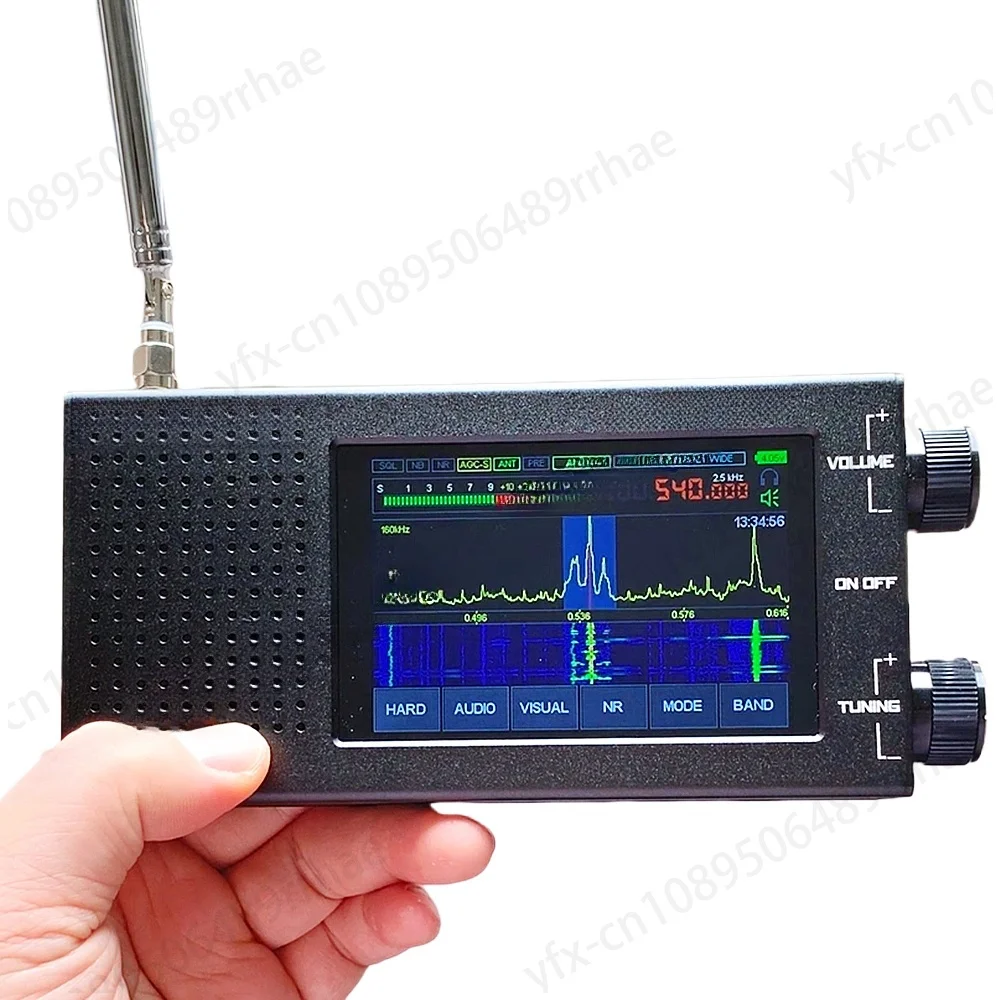 2024   V5  Receiver 1.10D All-in-One Firmware Portable  Radio Receiver 10kHz~250MHz/400MHz~2GHz