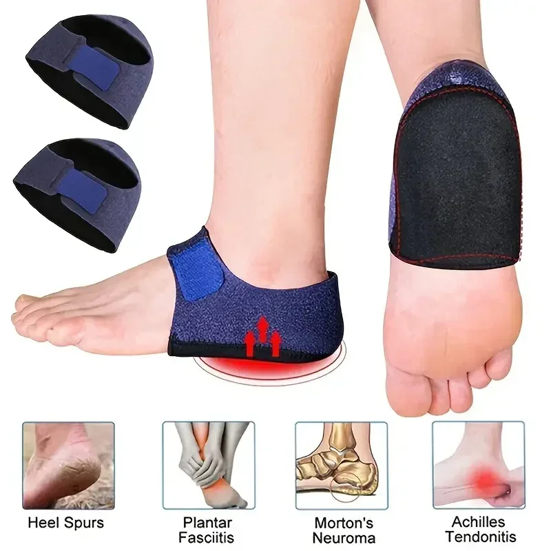 

【Hot sales】Heel Socks Silicone Super Soft Heel Pad for Men and Women Heel Pain Protection Heel Pad Velcro Heel Cover