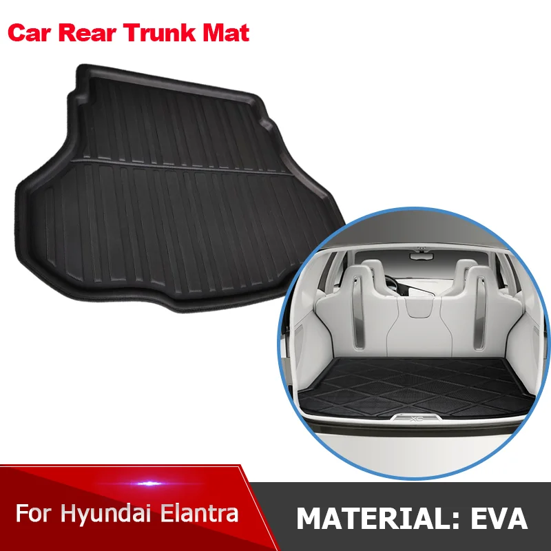 

Car Rear Trunk Mat Waterproof Protective Liner Trunk Tray Floor Mat for Hyundai Elantra Avante CN7 MK7 2021~2024 Car Accessories