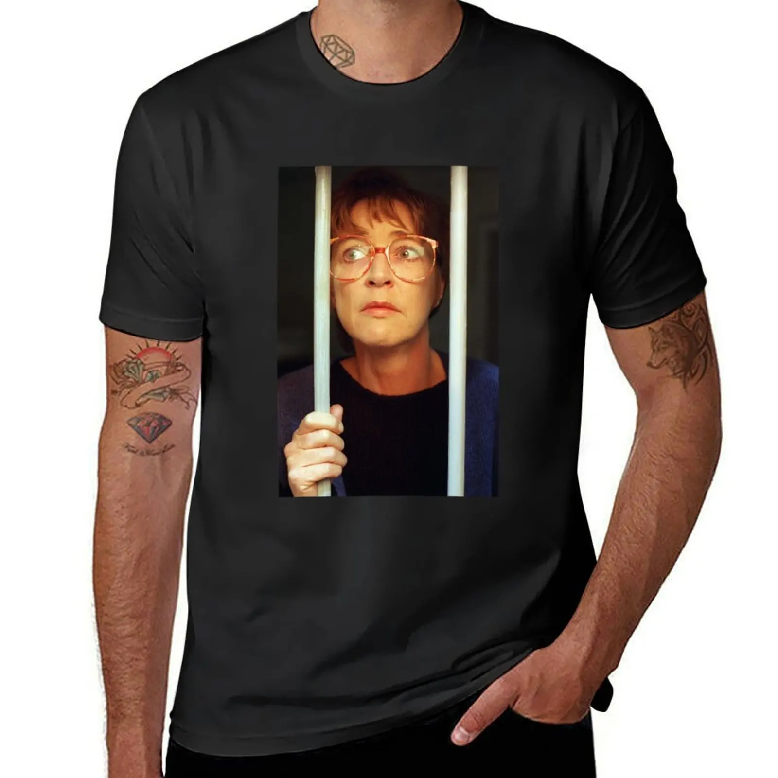 Corrie Legends- Deirdre Barlow Long T-Shirt blacks oversized Men's clothing