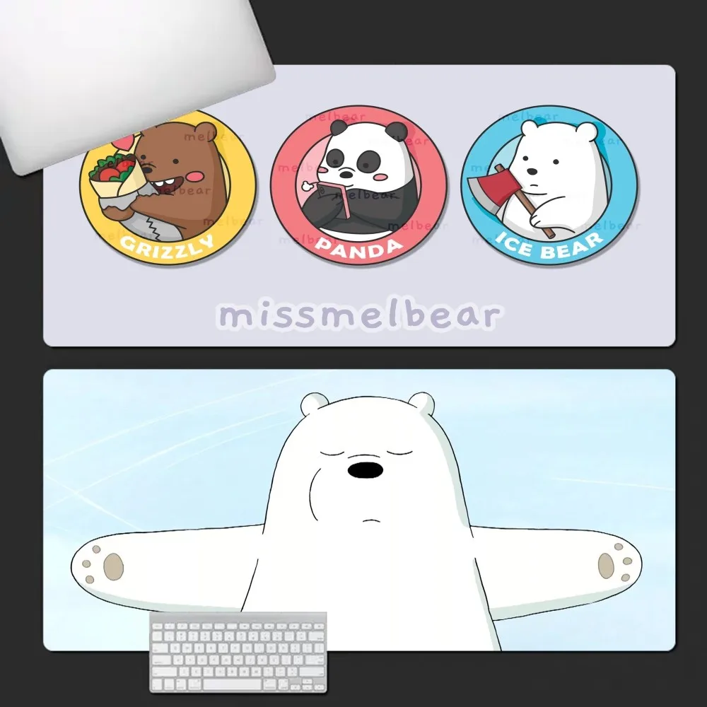 

WE-BARE B-BEARS Mousepad INS Tide Large Cartoon Anime Gaming Mouse Pad Keyboard Mouse Mats Desk Mat Accessories