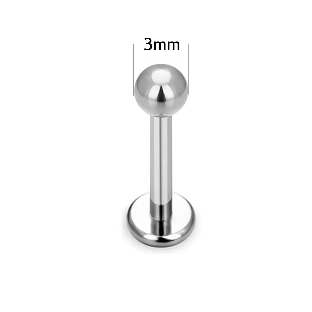 G23 Titanium Round Lab Piercing Nose Stud, Body Jewellery