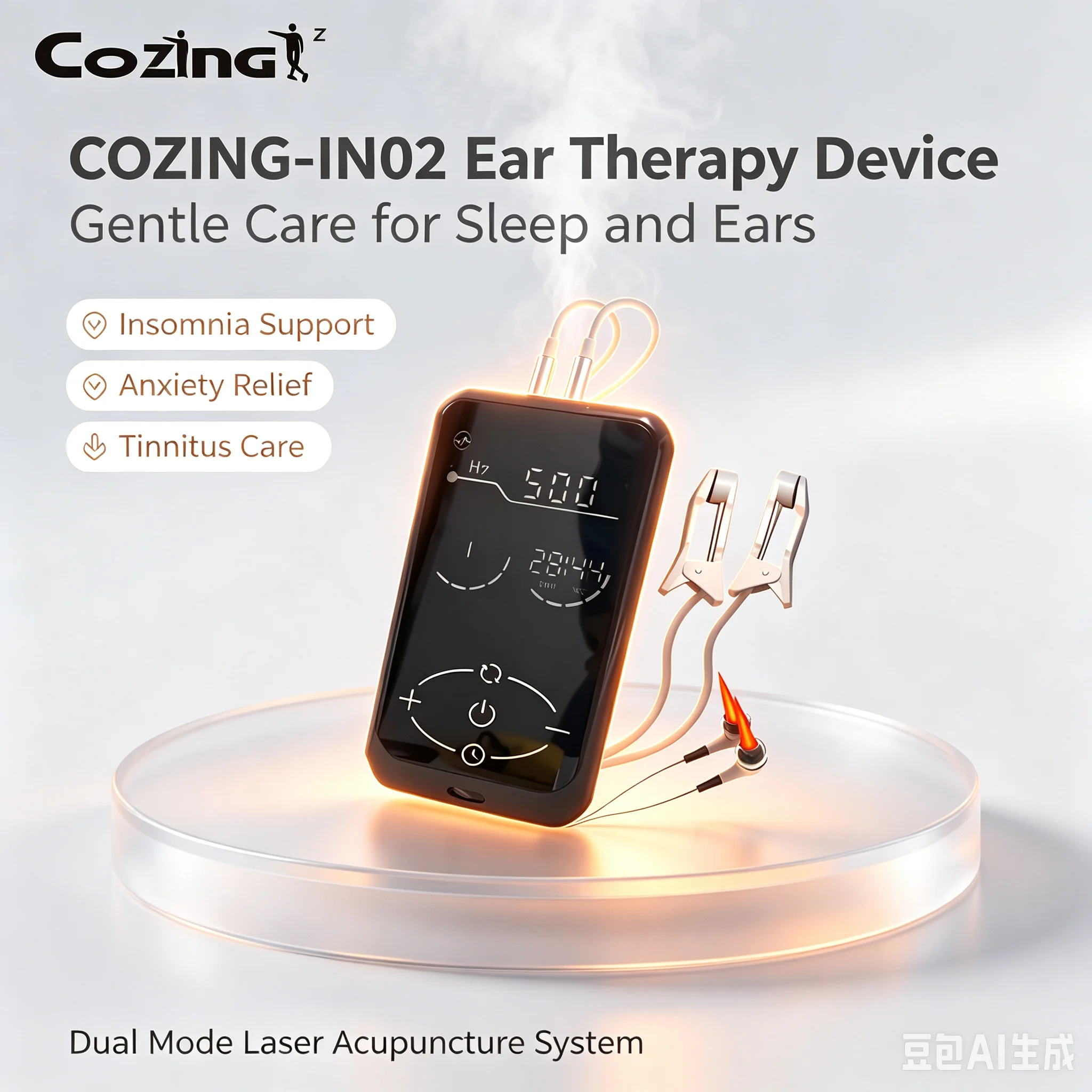 Sleep Disorders Stress Relief Anxiety Depression Care, Medical Grade Vagus Nerve Stimulator CES Microcurrent Therapy