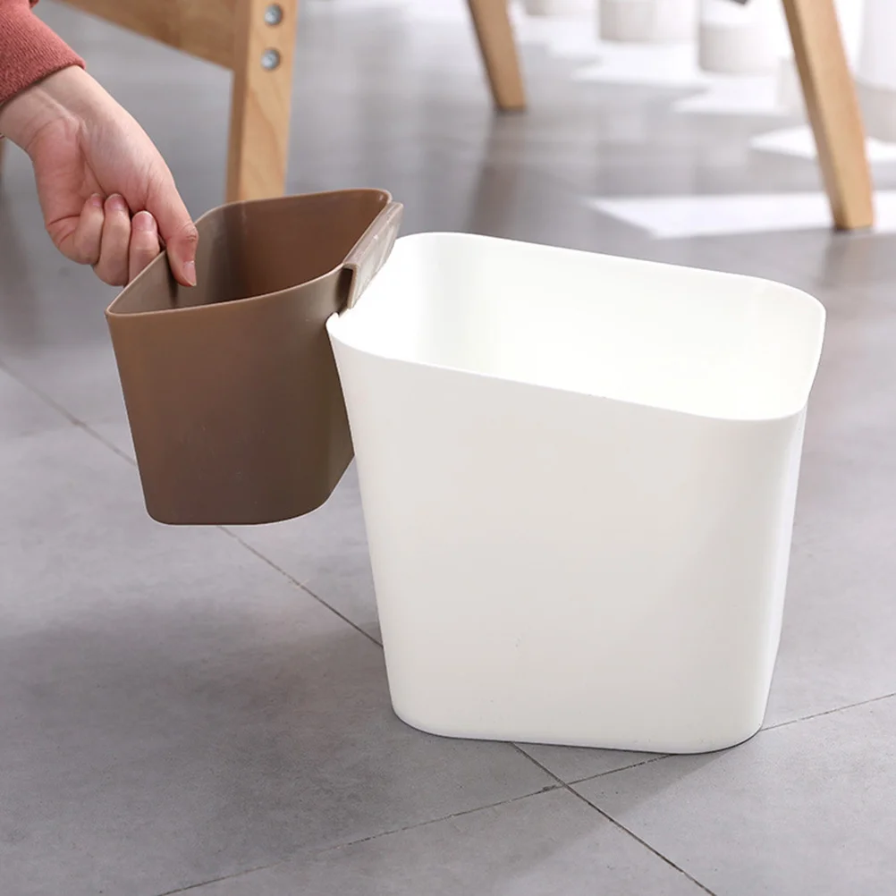 

Dry Wet Separation Garbage Bin Plastic Trash Can Home Office Wastebasket PP Material Eco Friendly Simple Fashion Coffee
