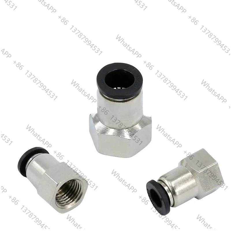 1Pc PCF 4 6 8 10 12MM Pneumatic Air Hose Pipe Push In Quick Jointer Connector to M5 1/8'' 1/4'' 3/8'' 1/2'' Female BSPP Threaded