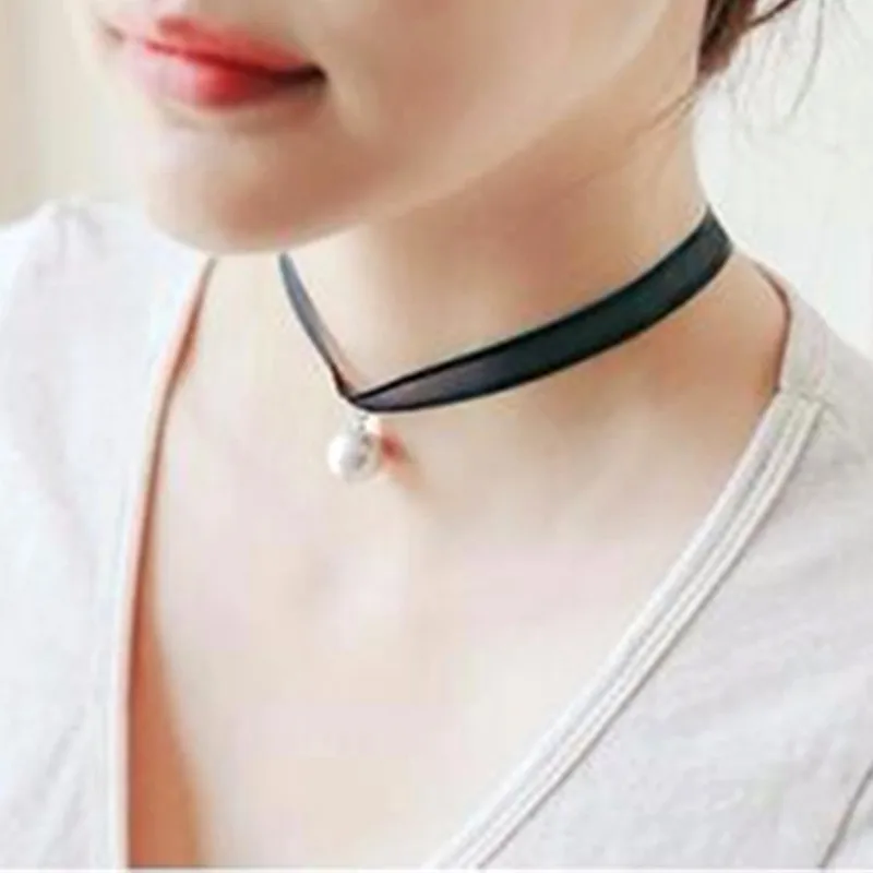 2024  Harajuku Silk Beads Lace Necklace Neck Chain Necklace Collar Women Sweater Chain Ossicular Chain Jewelry Wholesale