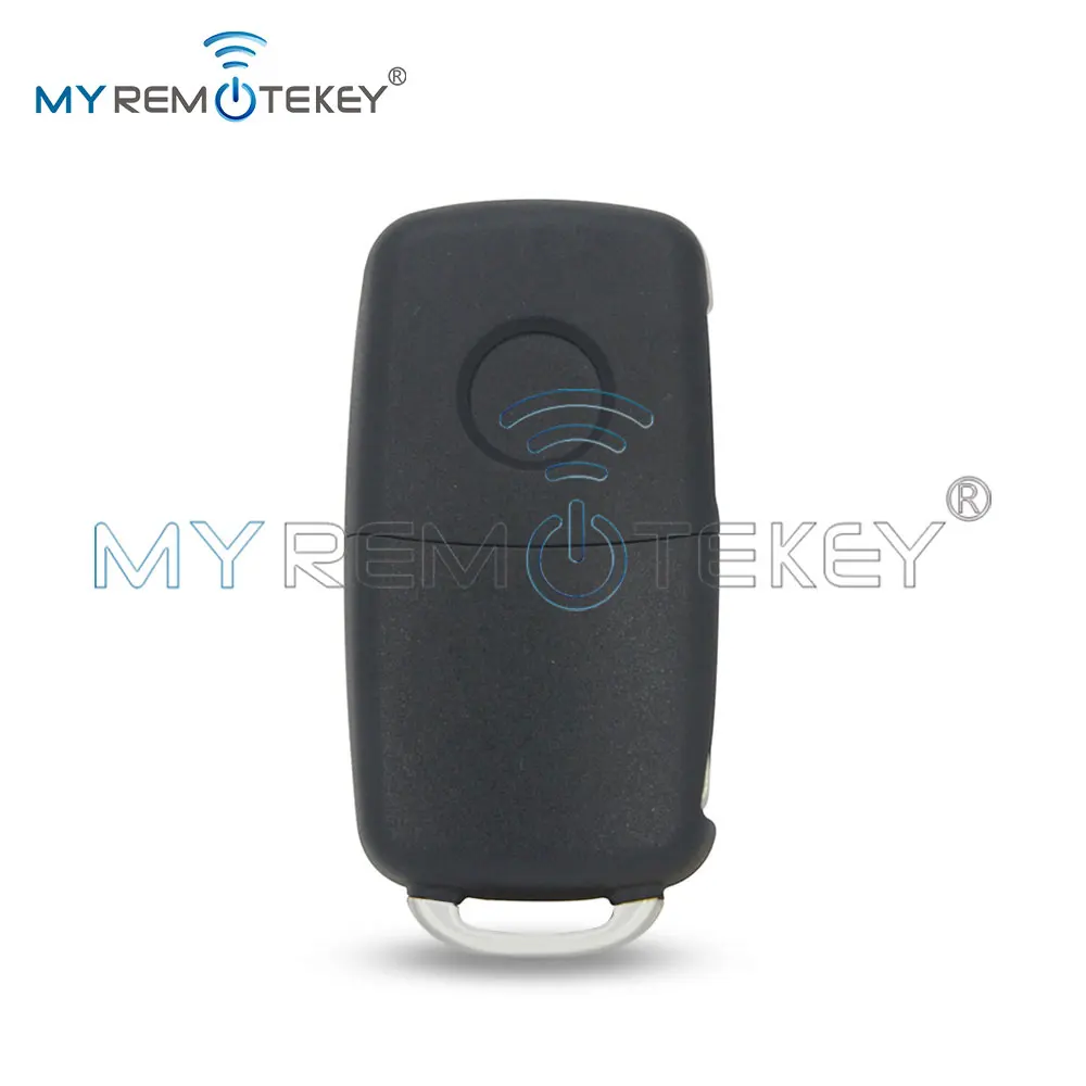 REMTEKEY مفتاح بعيد قذيفة 2 زر HU66 شفرة مع ثقب الدبوس لشركة فولكس فاجن جولف جيتا باسات تيجوان بولو بيتل 5K0 837 202 AD