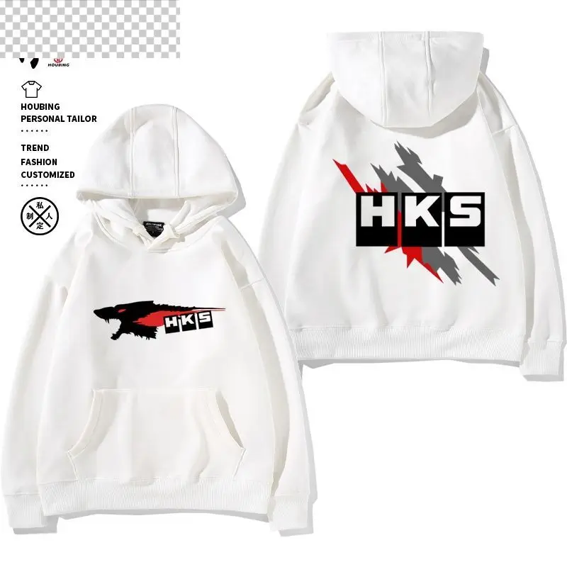 Japan JDM Modified Car HKS ENDLESS Hooded Sweater Women and Men Versatile Loose Velvet Clothes