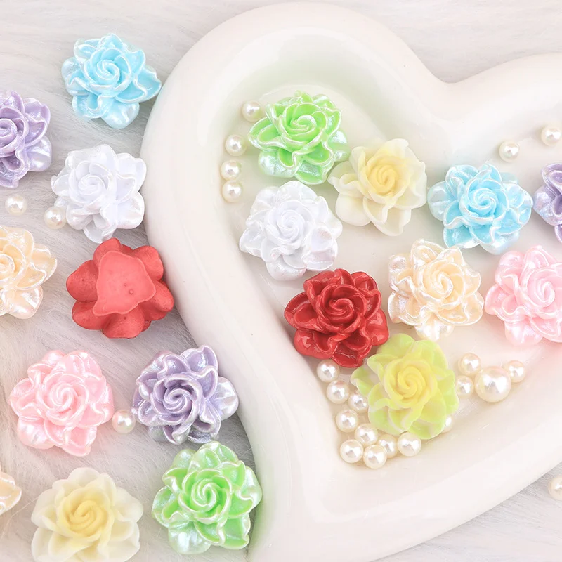 Phone Accessories Clipart - WFFNNKC 10-20 pièces Fleurs roses pailletées