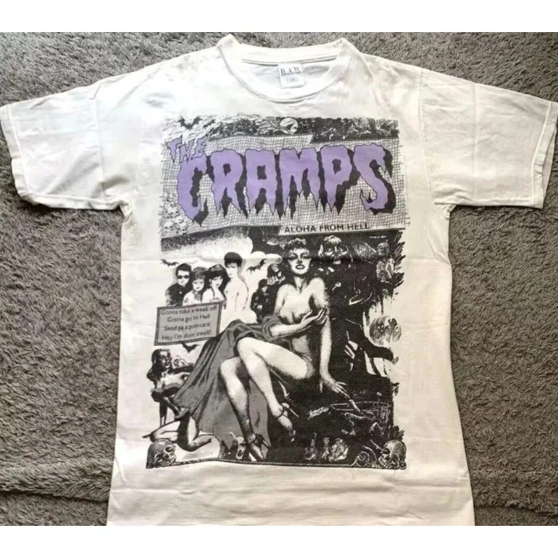 The Cramps Band 90s Tour Herren-T-Shirt, Sommer, neuer Stil, Unisex, lässige Mode, Baumwoll-T-Shirt