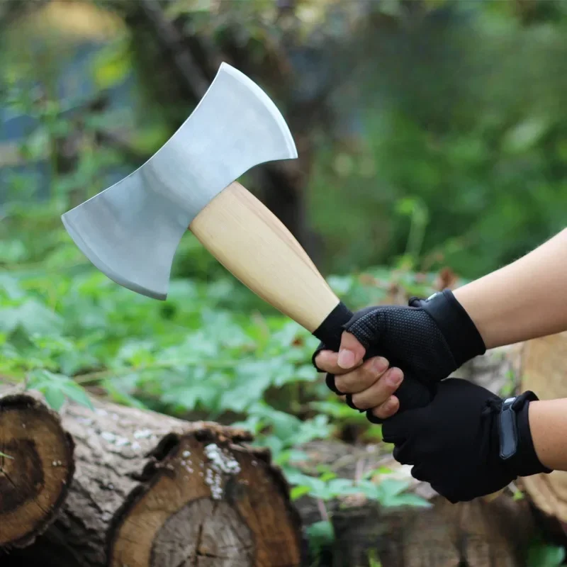 

Double-bladed Axe Outdoor Wood Chopping Tree Walnut Handle Tomahawk High Hardness Fire Fighting Self-defense Axes Hand Tools