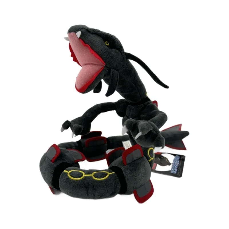 80cm pokemon pelúcia rayquaza brilhante rayquaza verde preto peluche boneca de pelúcia brinquedos presentes para crianças aniversário natal