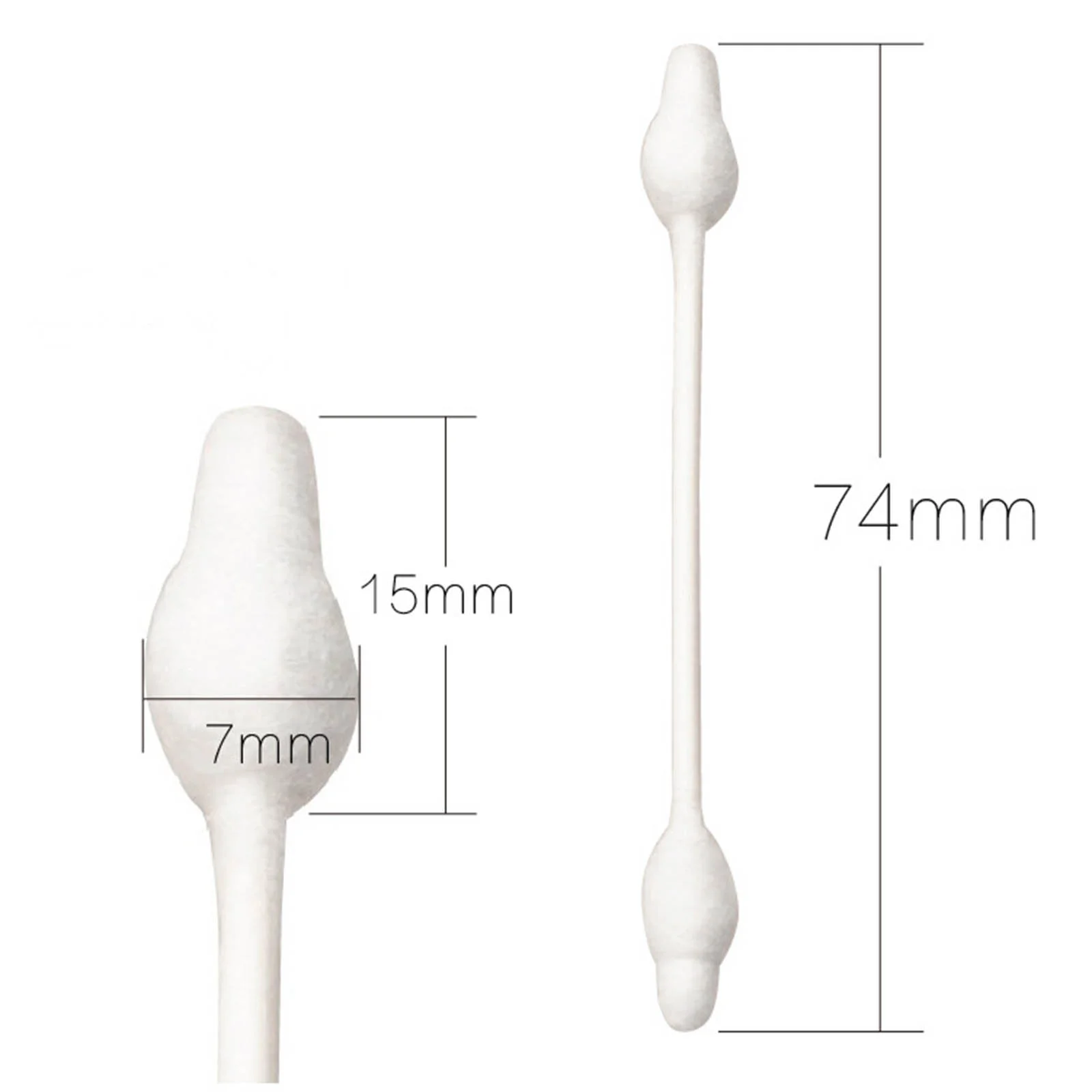 Algodão descartável Ear Buds para crianças, Ear Care Swabs, Earbuds, Plug Cleaning Tool, Suprimentos