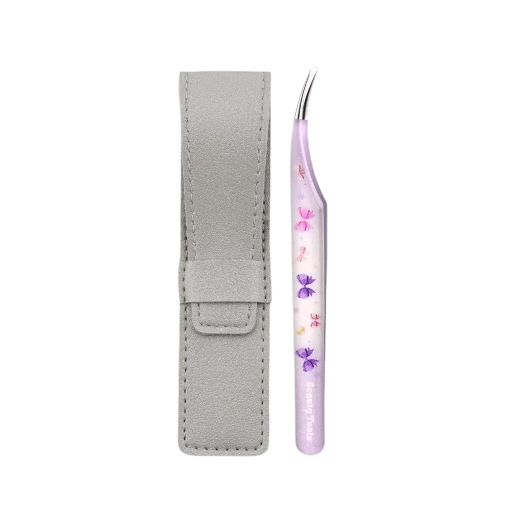 Stainless Steel Precision Craft Tweezers High Precision Cartoon Sticker Pickup Tool Anti-static Non Slip Grip