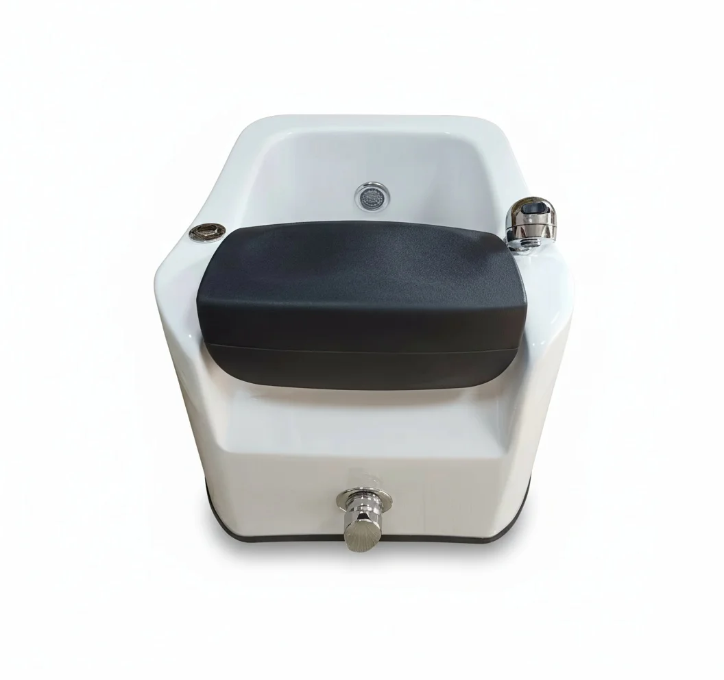 

Acrylic Pedicure Chair, Square Foot Massage Chair with Air Pressure, Professional Grade Foot Spa Furniture, Nail Salon Equipment