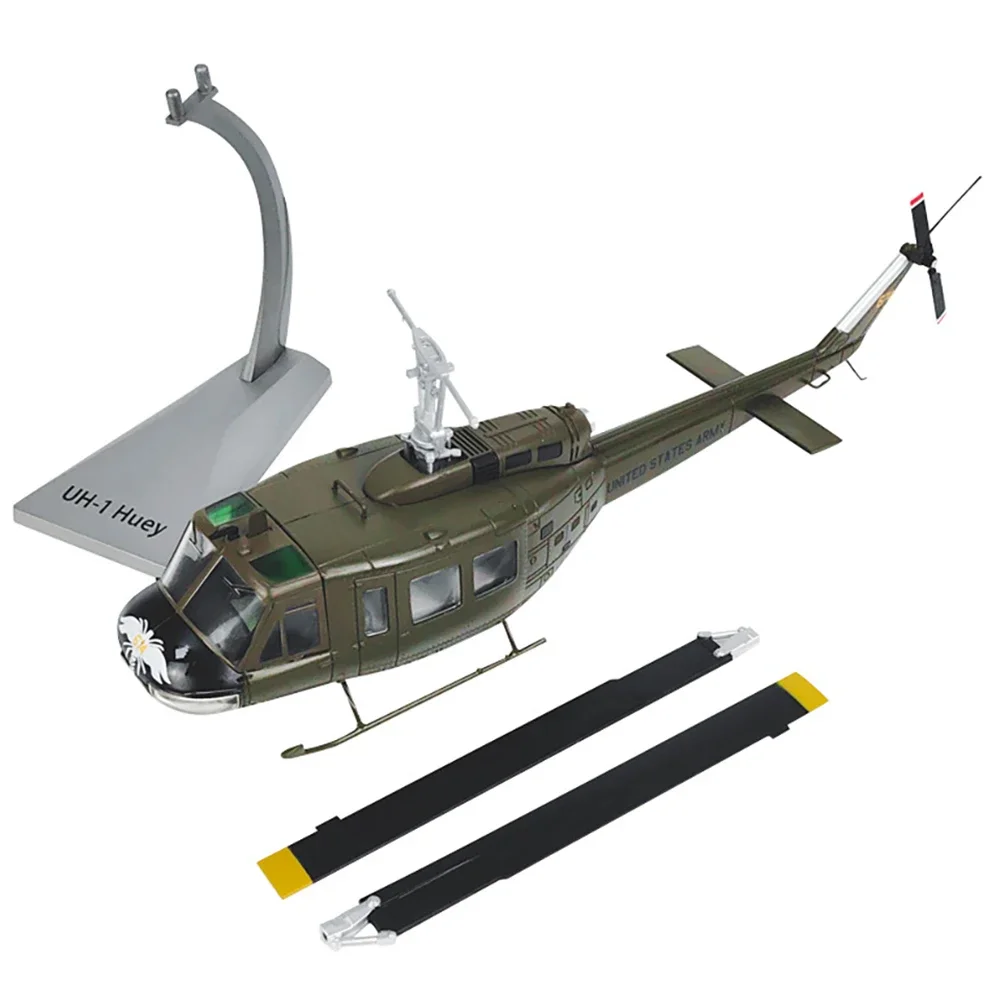 1/48  Alloy Transport Helicopter UH-1 Iroquois Aircraft US Air Force Huey Gift for Collection Home Decoration