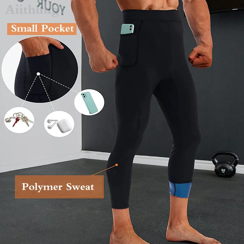 Aiithuug-traje de sudoración caliente para hombres, corsé de neopreno para pérdida de peso, 3 veces, moldeador de cuerpo, corsé adelgazante para