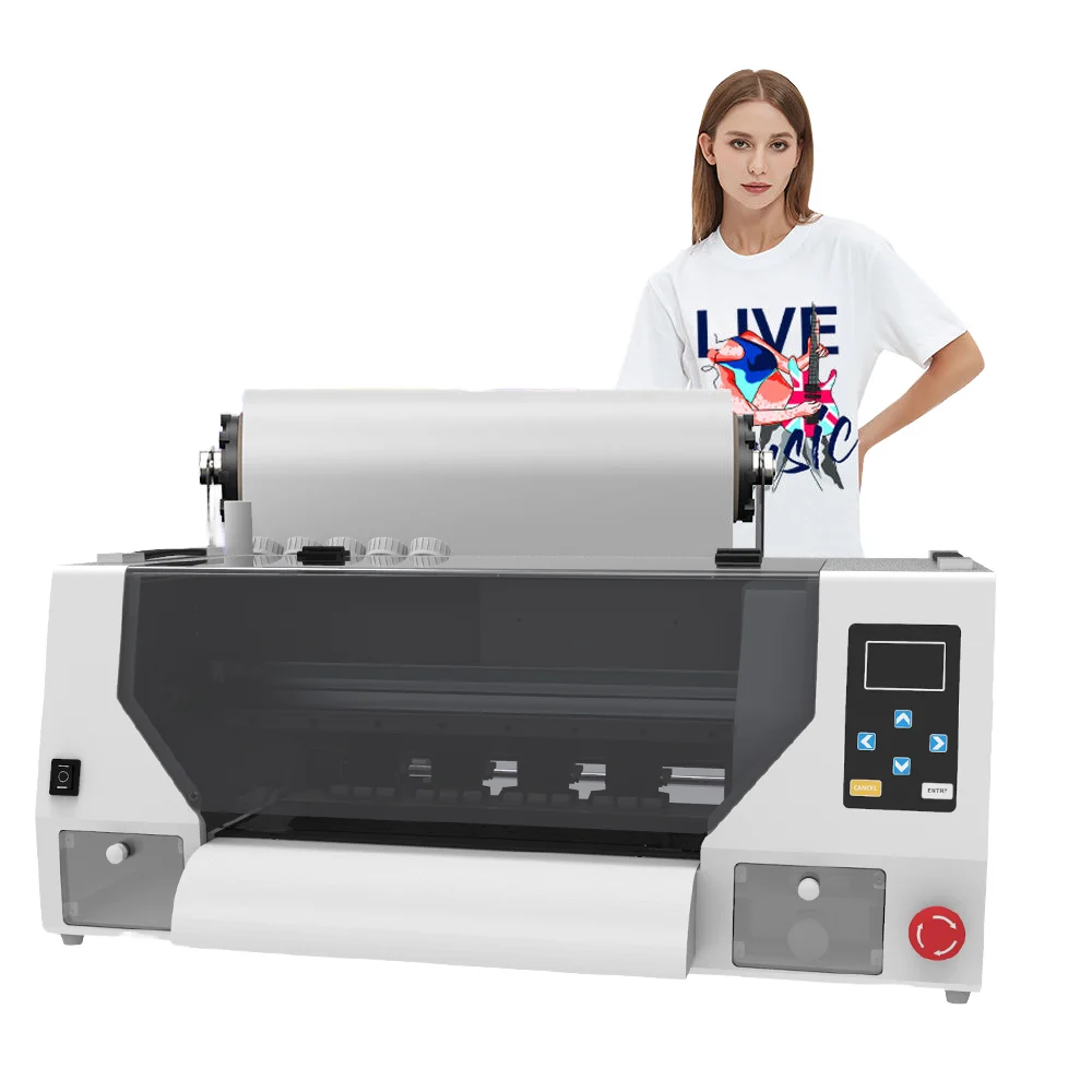 &c Dual Head Digital T-Shirt Printing Machine New Condition All-in-One Inkjet Film Printer