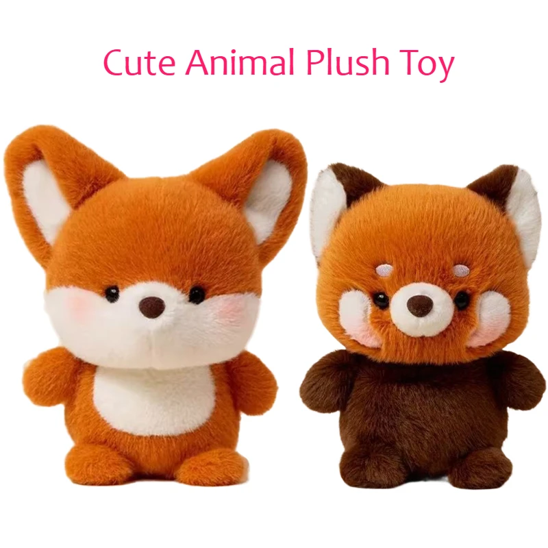 15CM 귀여운 여우 플러시 장난감 부드러운 카와이 너구리 플러시 장난감 어린이 테이블 인형 장식품 동반자 인형 생일 크리스마스 선물