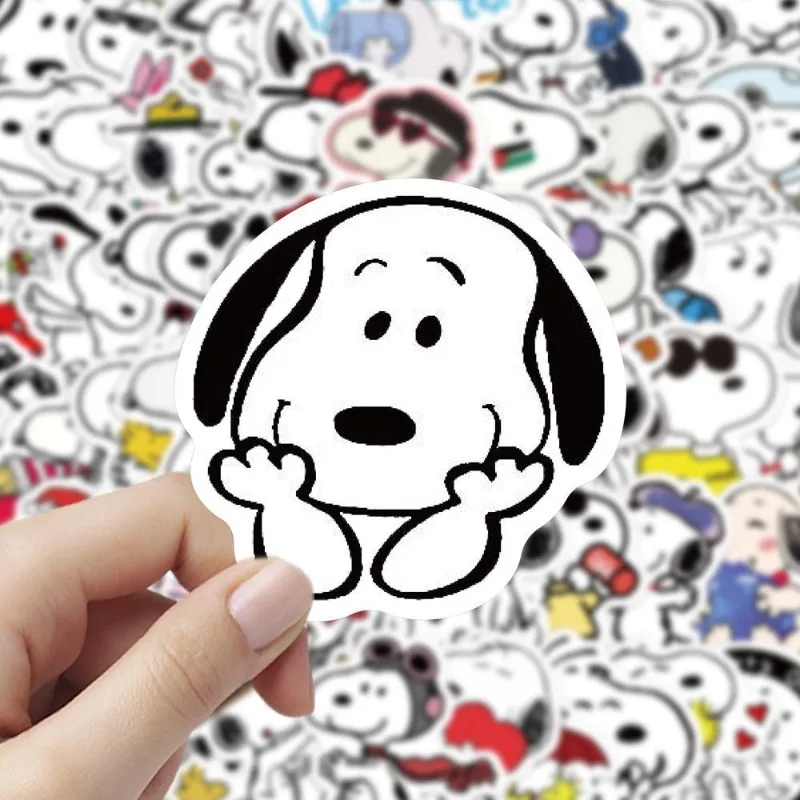 New Snoopy Woodstock Charlie Bro Cute Simple Cartoon Account Sticker Decoration Creative Kawaii Phone Case Desktop Sticker Gift