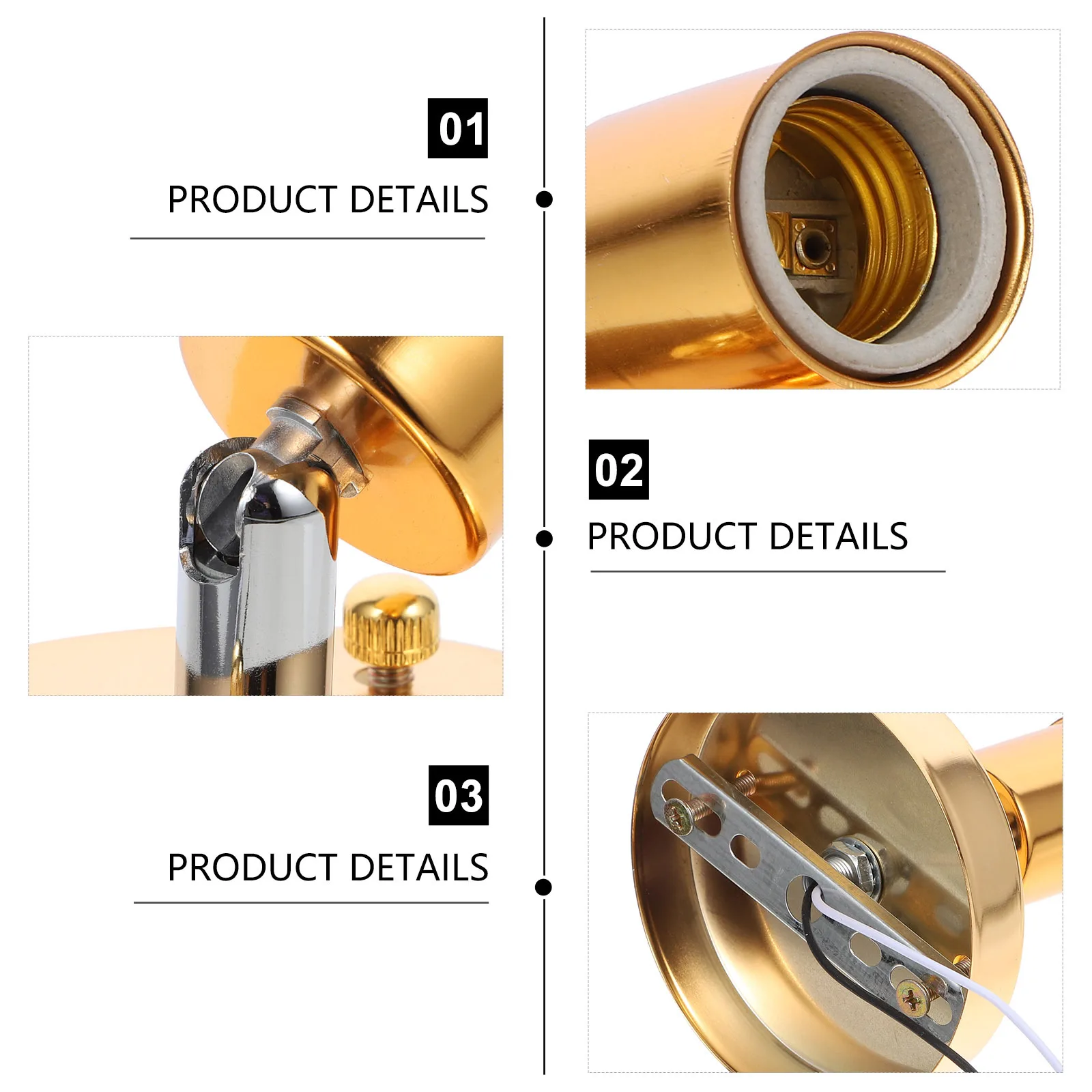 

E27 Screw Light Socket 180 Degree Rotatable Pendant Lamp Screw Socket Modern Easy to Install for Ambient Task Lighting