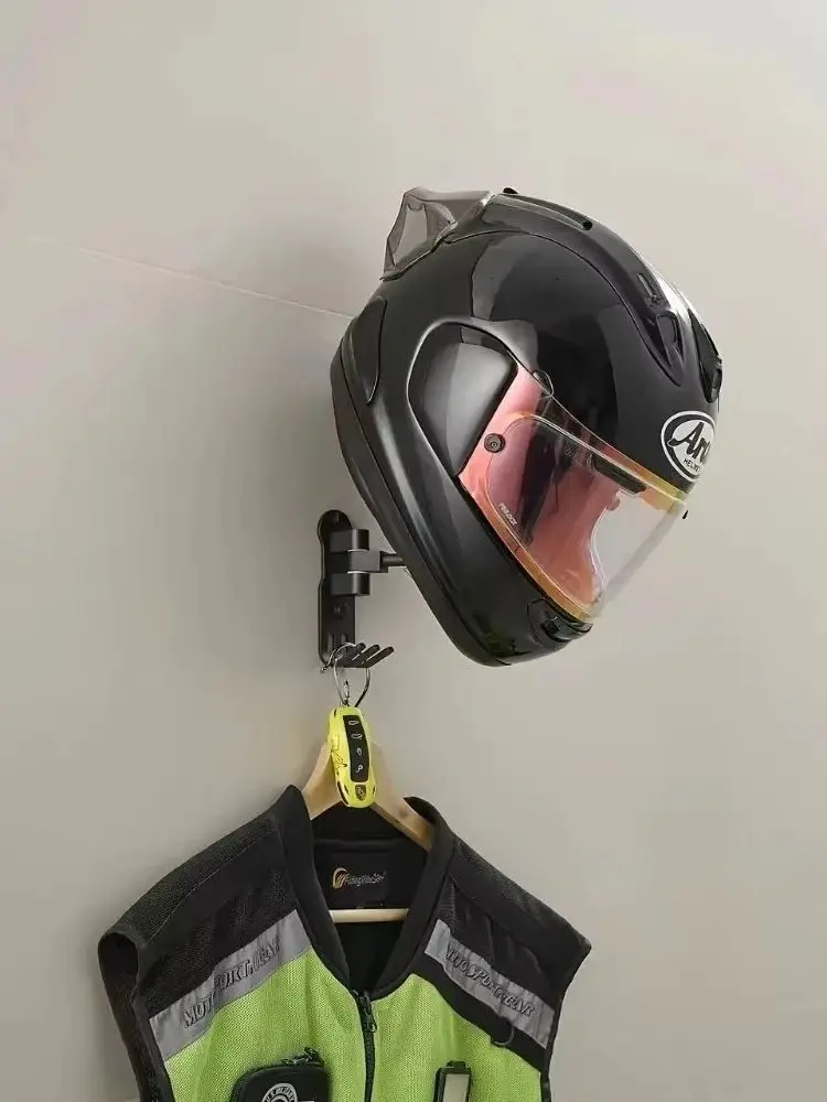 AliExpress NONE Motorcycle Helmet Rack Wall Mount Metal Bike Helmet Holder Mount Bicycle Helmet Display Hanger Stand Helmet Holder Helmet Hanger