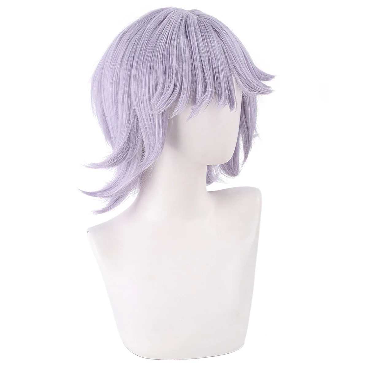 Kpop Demon Hunter Saga Boy Mystery Cosplay perruque lumière lavande violet cheveux pour Halloween