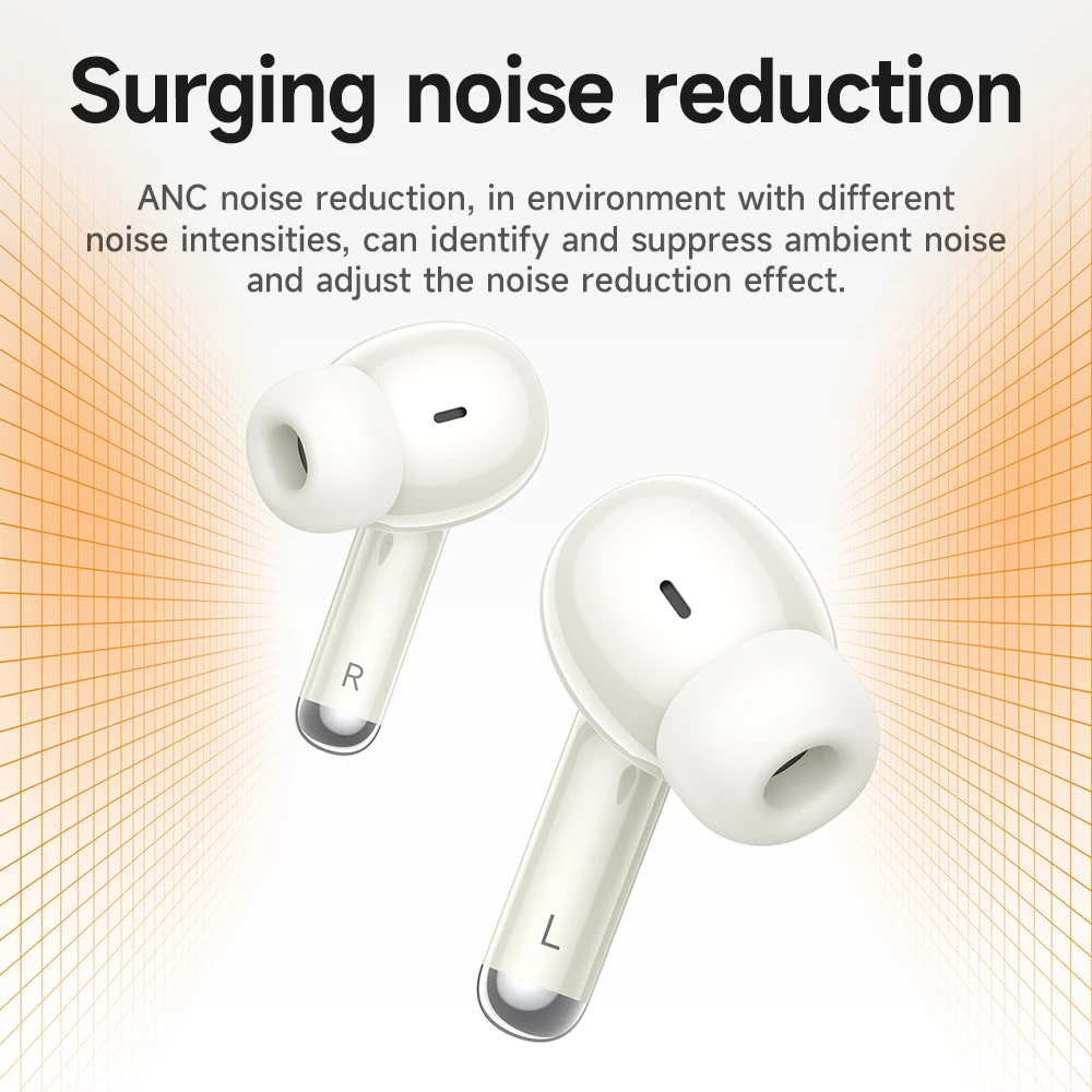 HOCO ANC+ENC Noise Reduction BT Earphone Hi-Fi Sound Quality True Wireless In Ear Headset With LED Power Display for iphone 16