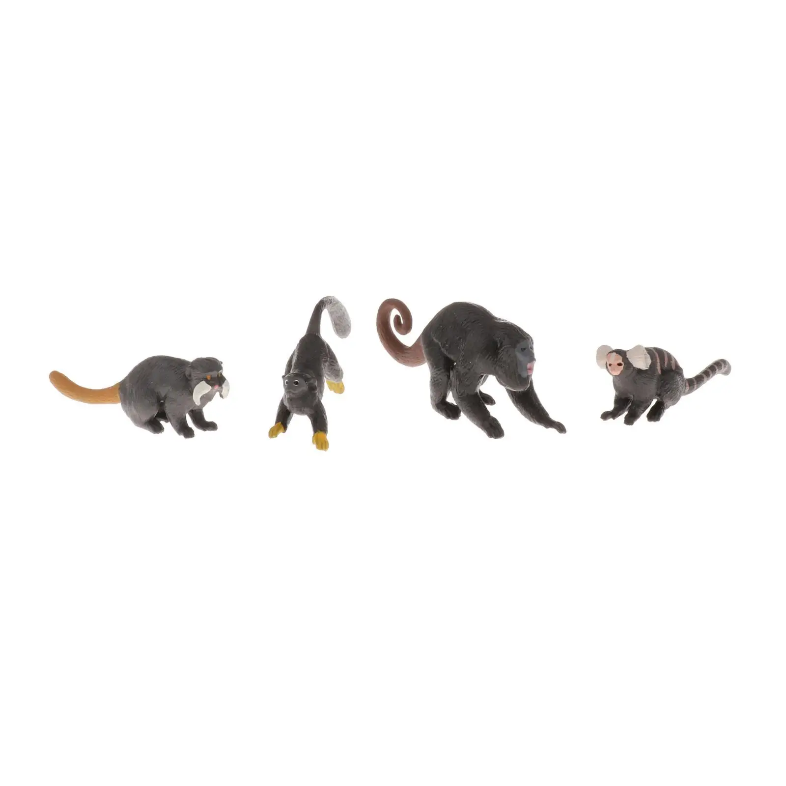 4pcs Plastic Monkey Animal Decorative Gift Kids Toddler Boys