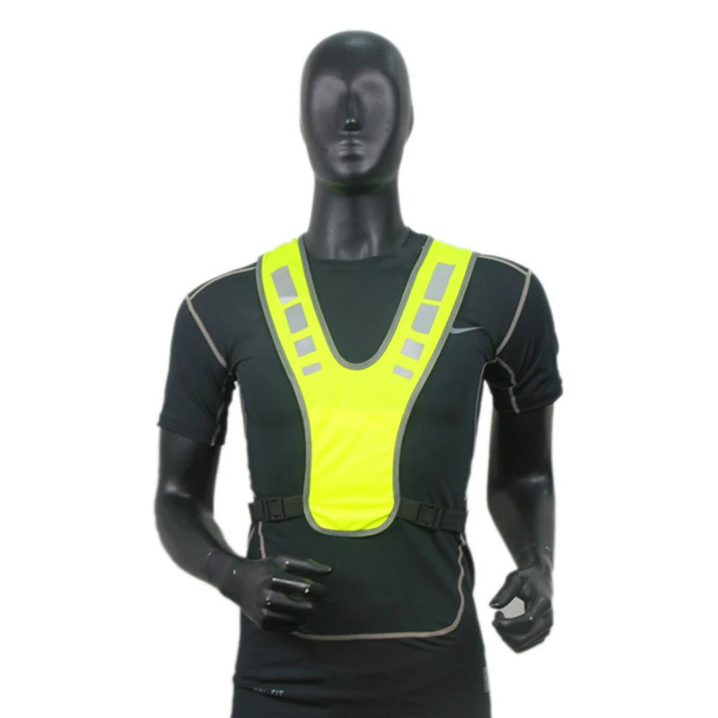 {MAX-66} 1 Pc Motorcycle Safety Jacket Visible Reflective Vest Working Clothes Night Security Running Cycling Coat