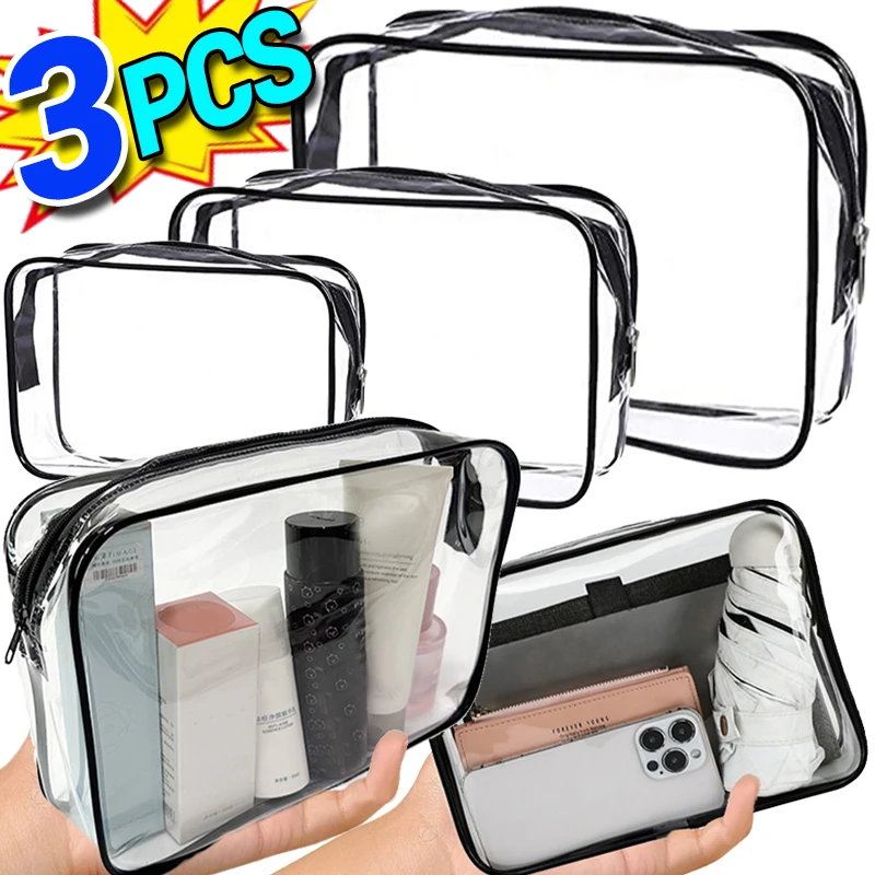 

Прозрачная косметичка, портативные дорожные косметички на молнии, водонепроницаемые сумки-органайзеры, косметичка из ПВХ, дорожный органайзер