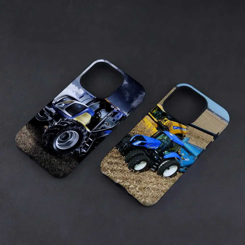 Чехол для телефона «Трактор» New Holland для IPhone 16, 15, 14, 13, 12, 11 Pro Max 11 MINI 16e, глянцевый HD-пленочный чехол