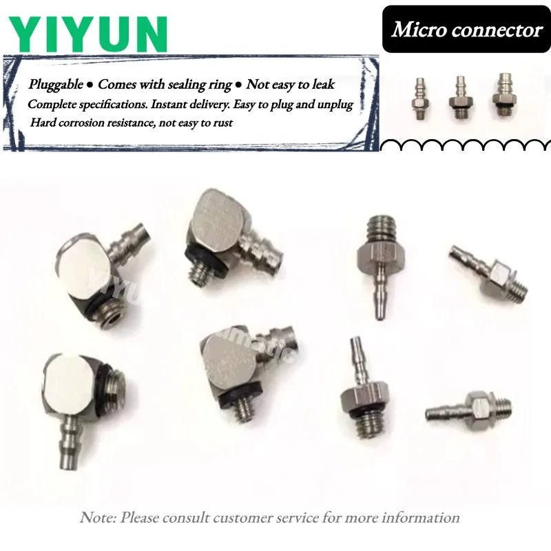 

M5-ALU-6/4, YIYUN, Пневматический элемент, Серия микроразъемов для мини-башенной воздушной трубки с быстрым подключением