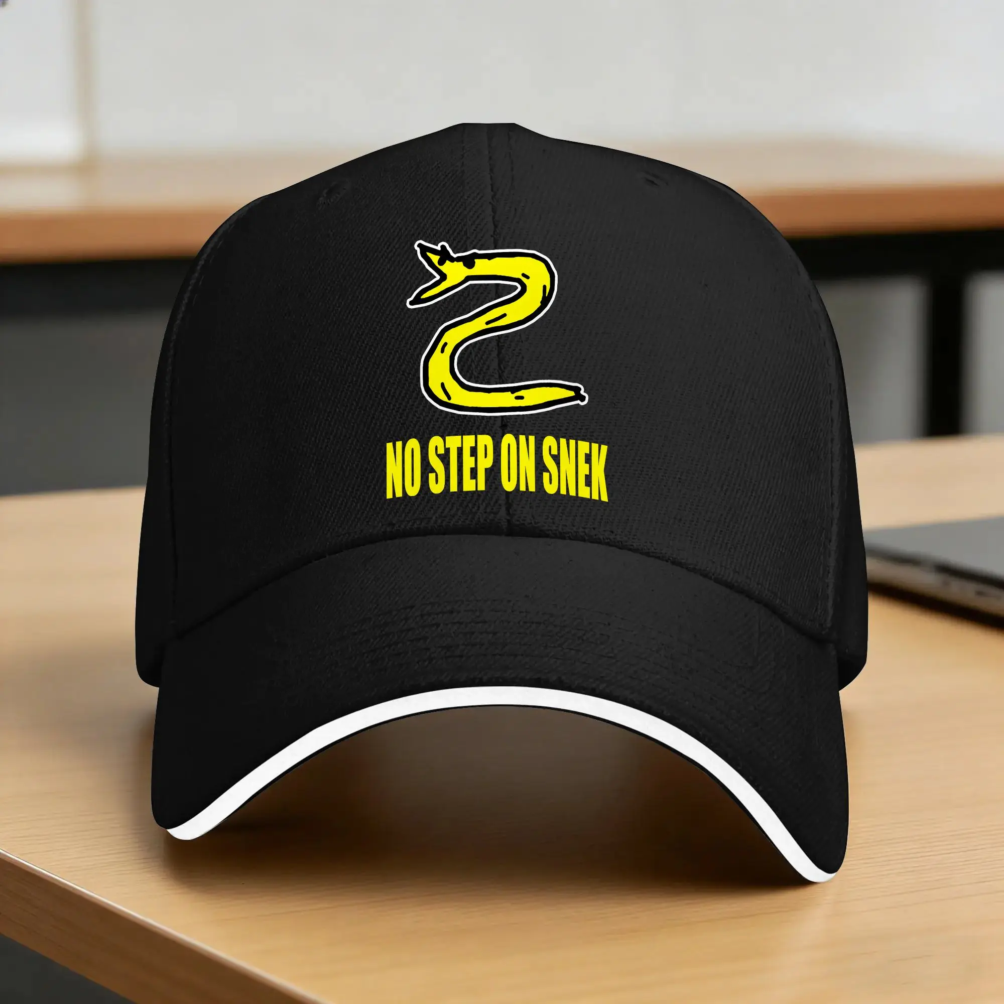 No Step On Snek Baseball Cap  Female Male Design Trucker Hat Summer Fashion Tennis Skate Sun Visor Baseball Caps