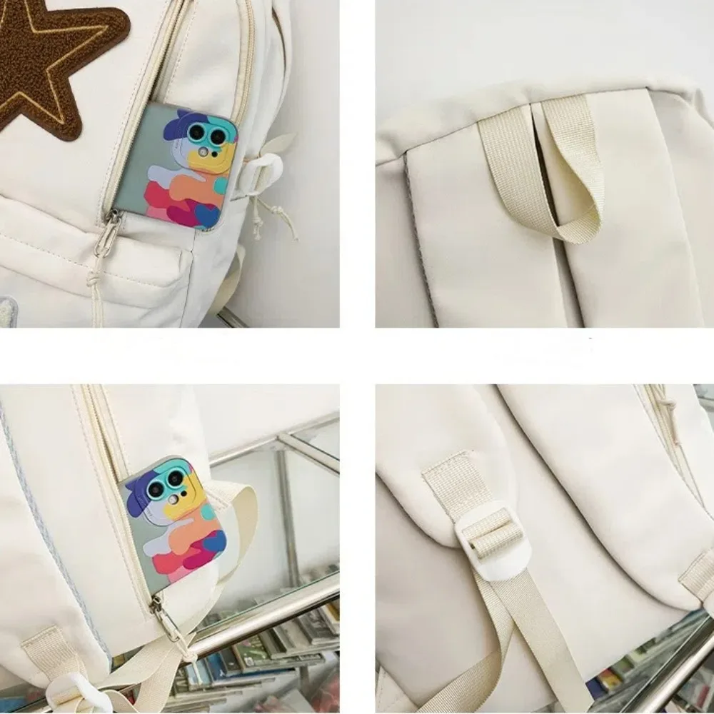 Fashion Large-capacity Students Backpacks Star Pattern Waterproof Travel Backpack Wear Resistant Shoulders Backpack Students