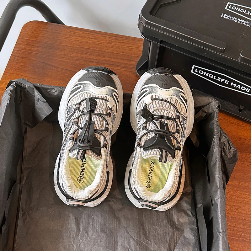 

2025 г., детская повседневная обувь для девочек и мальчиков, весенне-осенние новые модные нескользящие универсальные кроссовки в корейском стиле с мягкой подошвой