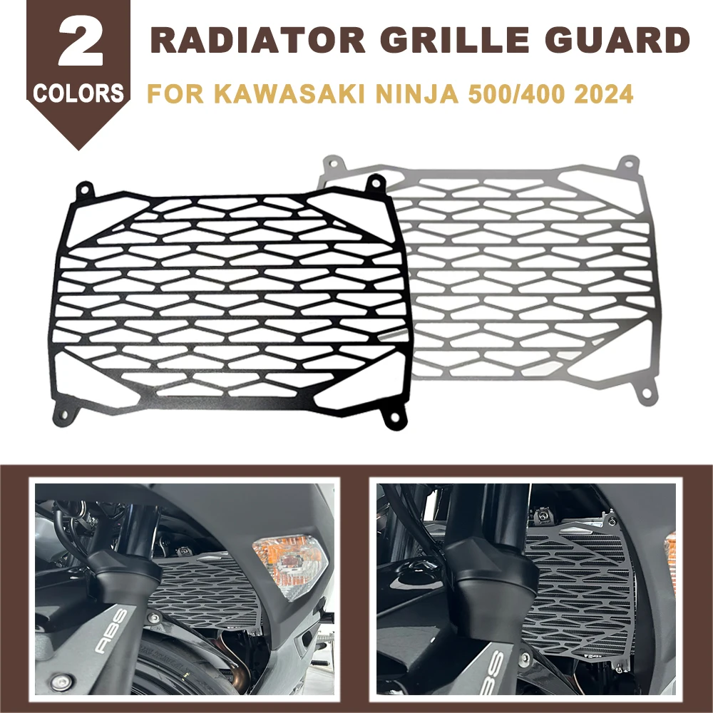 

New Motorcycle Accessories Radiator Grille Guard Cover Protection Air Intake For KAWASAKI Eliminator400 Ninja 400 500 Z500 2024