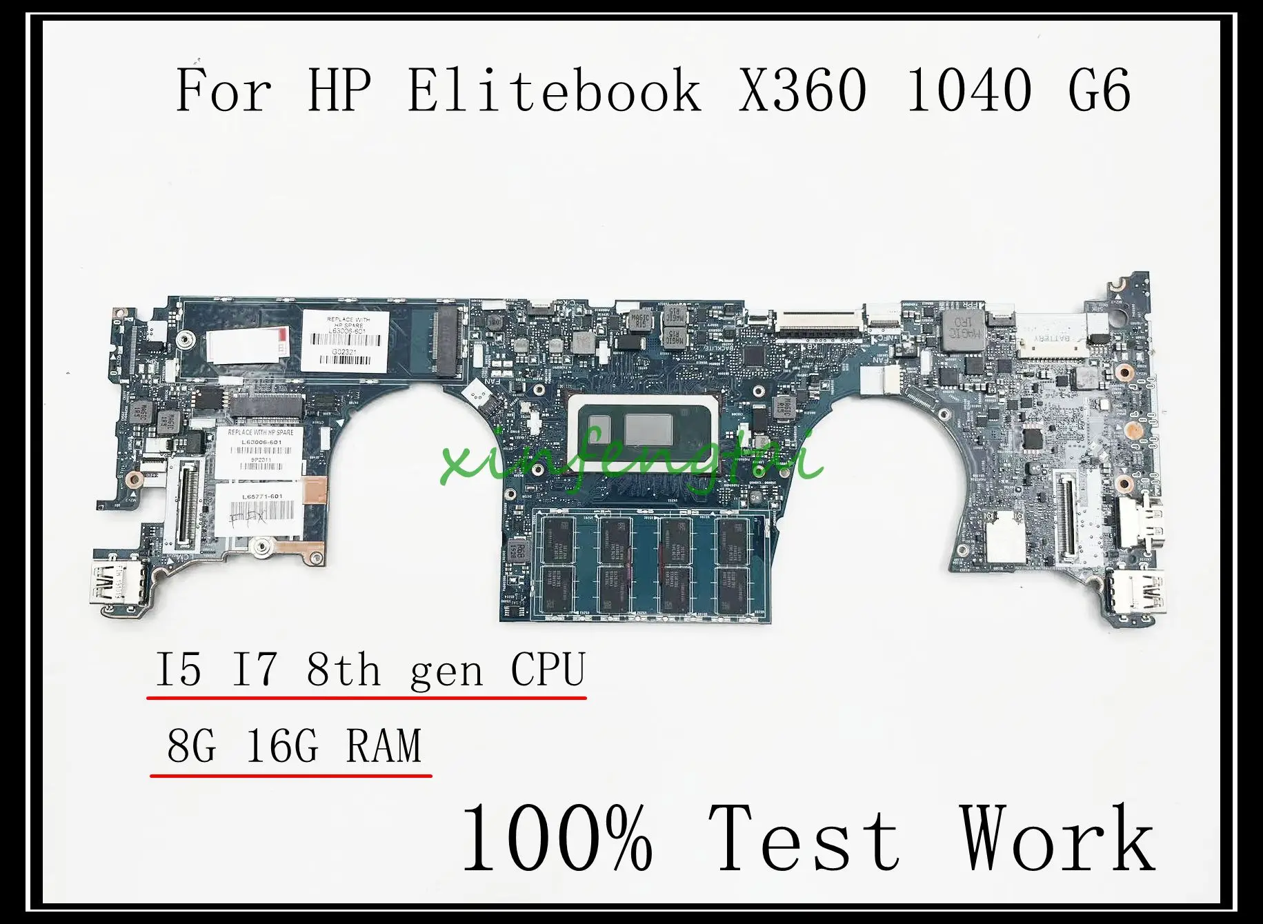 

6050A3037501 -MB -A01 для ноутбука HP Elitebook X360 1040 G6, материнская плата с процессором I5 i7, 8-го поколения, 8 ГБ, 16 ГБ ОЗУ, 100% тестовая работа