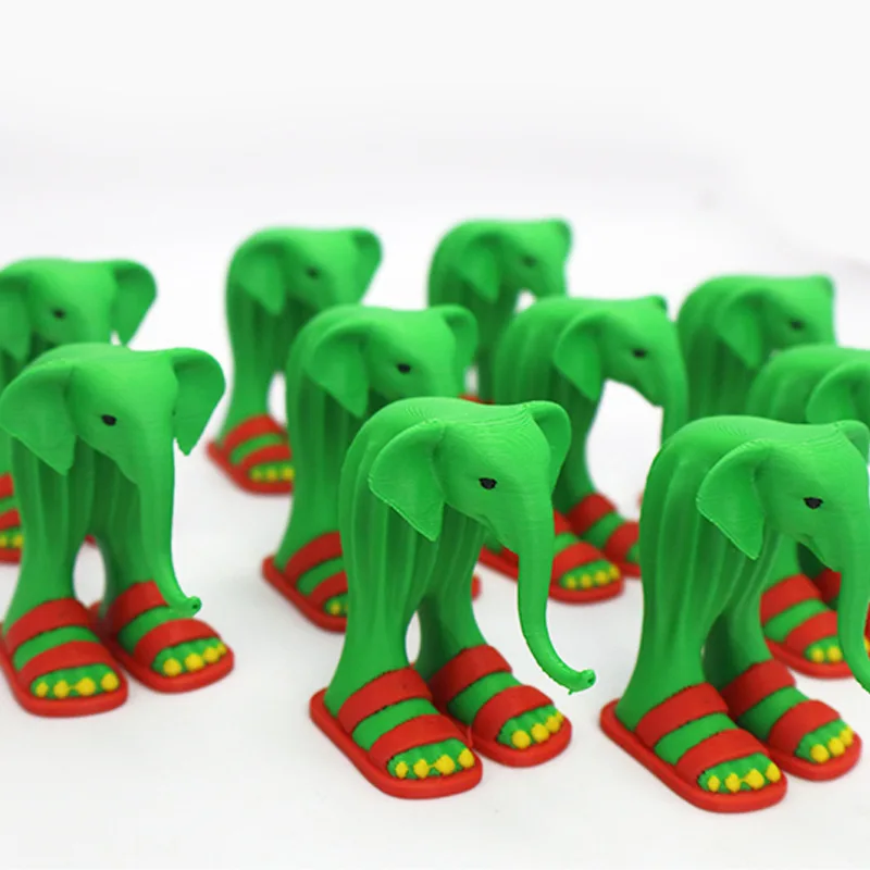 Lirili Larlla Ornament 3D Gedrukt Abstract Olifant Ambachten Kantoor Desktop Decoratie Ornament Creatief Verjaardagscadeau