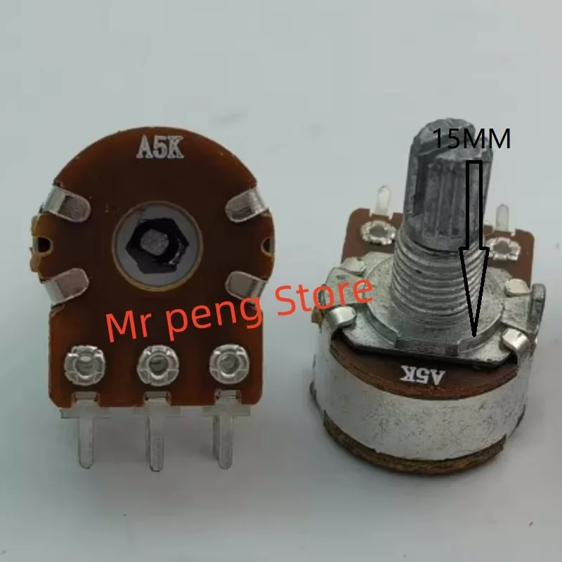 

2pcs for Rambler C1 audio potentiometer R201TII 148 dual potentiometer A5K handle length 15MM flower R401