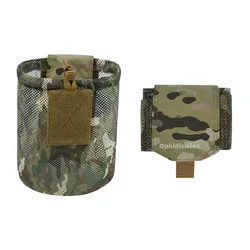 Hunting Bag Micro Folding Compact Dump Pouch Mini Foldable Mesh Bag EDC Utility Storage Outdoor Sport Camping Hiking