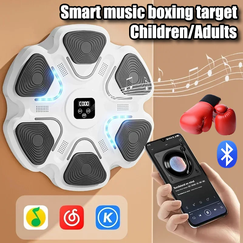 New Smart Music Boxing Machine Adult/Children Sports Fitness Boxing Trainer Home Exercise Response Training Boxing Wall Target