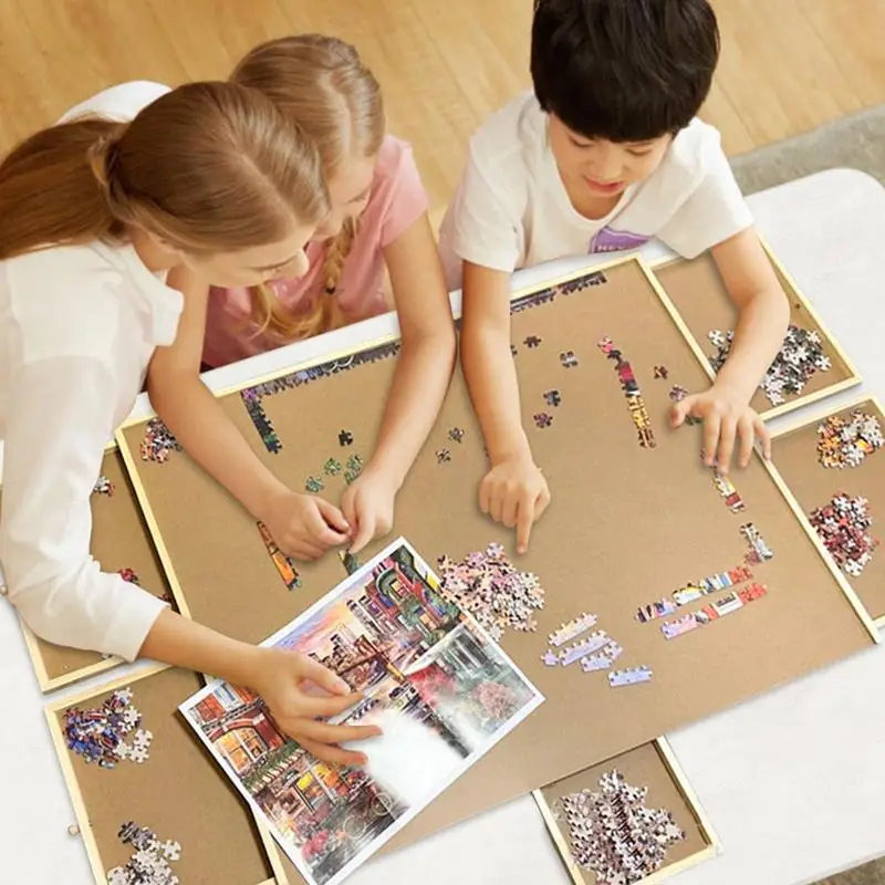 Rotating Puzzle Board Wooden Rotating Jigsaw Puzzle Table With Drawer Protable Wooden Puzzle Organizer Wooden Jigsaw Puzzle