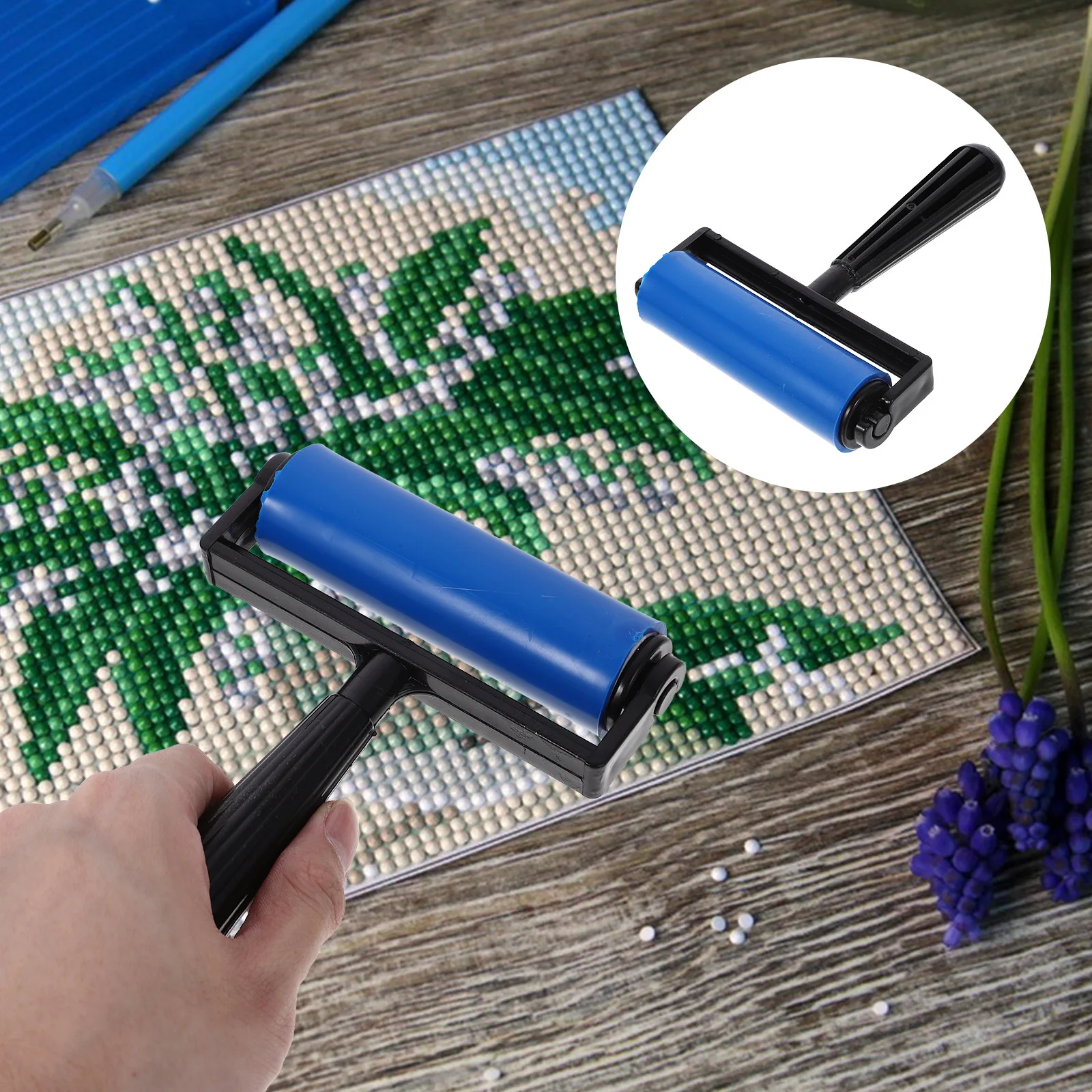 

2Pcs Small Craft Rollers for Inking Blocks and Paint Spreading Fine Polished Edges Replaceable Tool for Graphic Projects