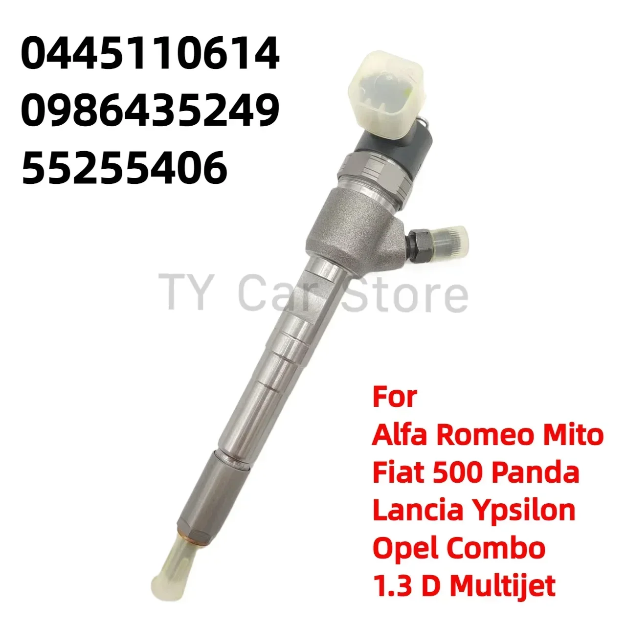0445110614 nueva boquilla de inyector de combustible diésel para Fiat Doblo 500 Panda Fiorino Qubo Alfa Romeo 1.3D MultiJet 55255406 0986435249