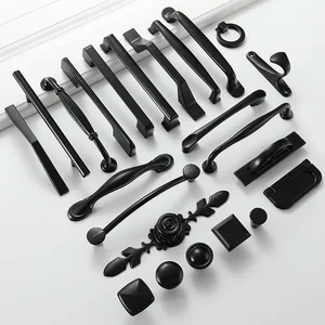Black straps for furniture, cabinet handles, kitchen handles, drawer pulls to cabinet Main Main Sales Holder Cabinet - №6