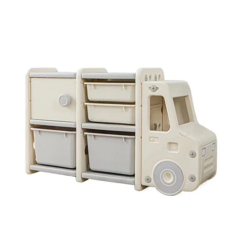 Household Baby Furniture with Trash Can Toy Car Locker Children's Toy Storage and Shelf